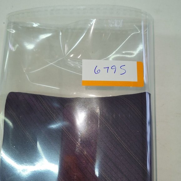 Milano Uomo Tie Men Silk Striped Purple Handmade‎ Costa Rica Office Preppy - Picture 7 of 7